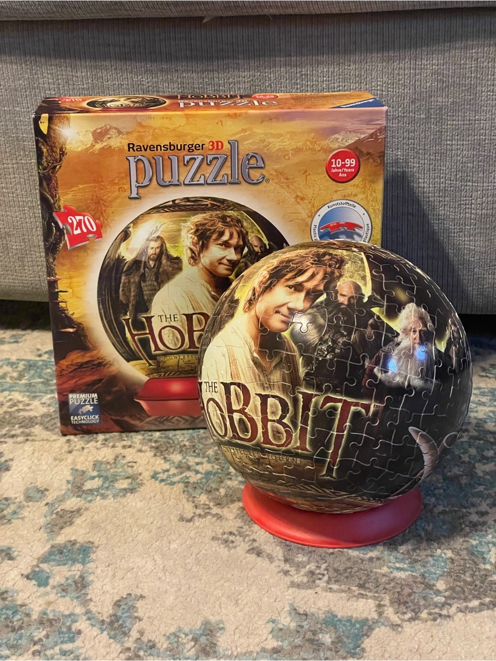 The Hobbit 3d Puzzle by Ravensburger COMPLETE 270 pieces